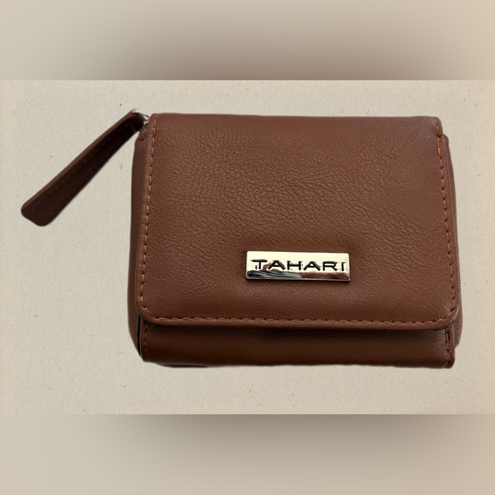 Tahari Brown Card Holder Wallet